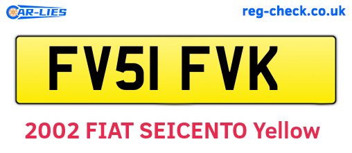 FV51FVK are the vehicle registration plates.
