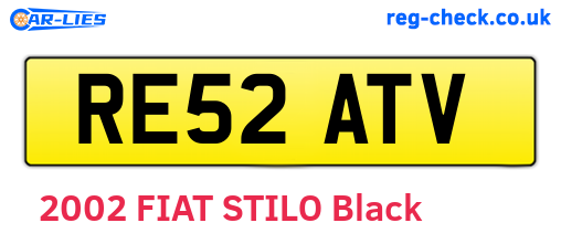 RE52ATV are the vehicle registration plates.