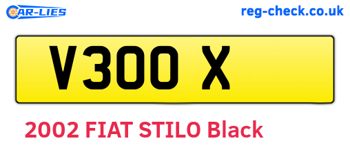 V3OOX are the vehicle registration plates.