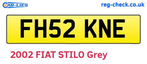 FH52KNE are the vehicle registration plates.