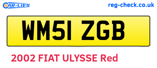 WM51ZGB are the vehicle registration plates.