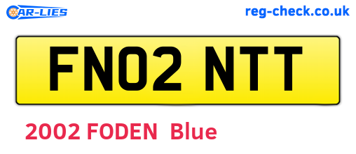 FN02NTT are the vehicle registration plates.