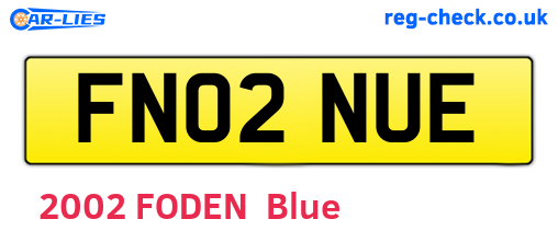 FN02NUE are the vehicle registration plates.