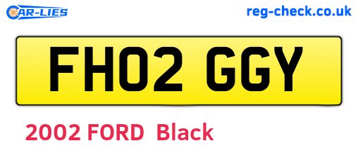 FH02GGY are the vehicle registration plates.
