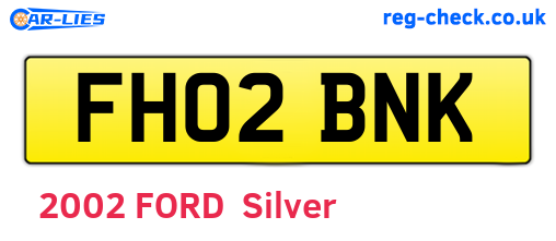 FH02BNK are the vehicle registration plates.