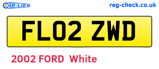 FL02ZWD are the vehicle registration plates.