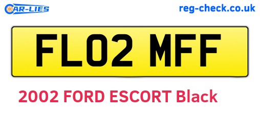 FL02MFF are the vehicle registration plates.