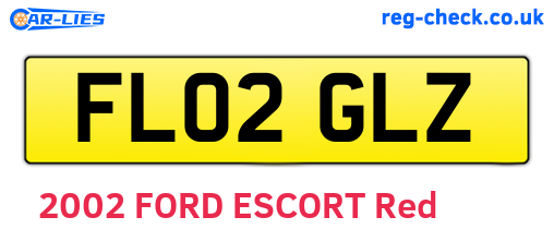 FL02GLZ are the vehicle registration plates.