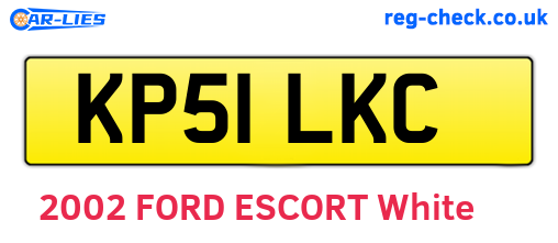 KP51LKC are the vehicle registration plates.