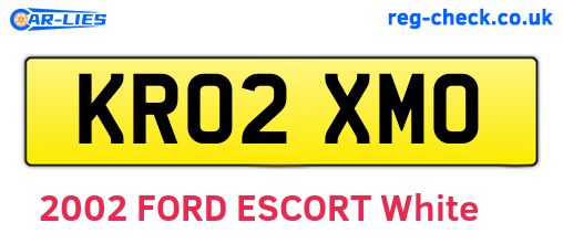 KR02XMO are the vehicle registration plates.
