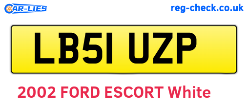 LB51UZP are the vehicle registration plates.