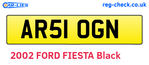 AR51OGN are the vehicle registration plates.