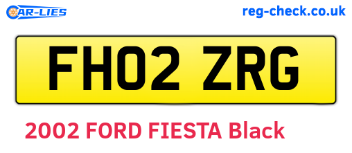 FH02ZRG are the vehicle registration plates.