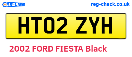 HT02ZYH are the vehicle registration plates.