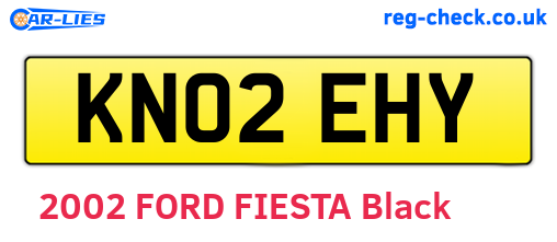KN02EHY are the vehicle registration plates.