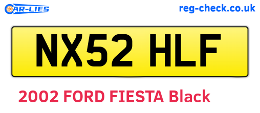 NX52HLF are the vehicle registration plates.