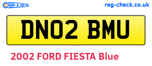 DN02BMU are the vehicle registration plates.