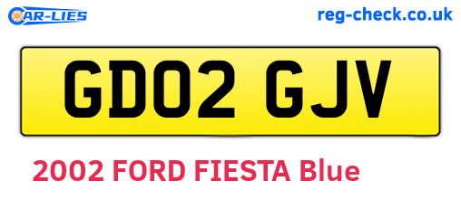 GD02GJV are the vehicle registration plates.