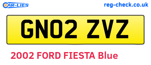 GN02ZVZ are the vehicle registration plates.