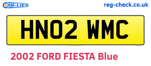 HN02WMC are the vehicle registration plates.