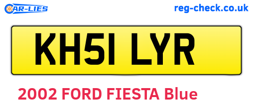 KH51LYR are the vehicle registration plates.