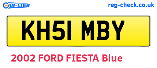 KH51MBY are the vehicle registration plates.