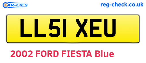 LL51XEU are the vehicle registration plates.