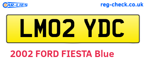 LM02YDC are the vehicle registration plates.
