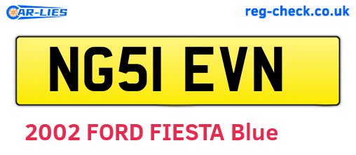 NG51EVN are the vehicle registration plates.