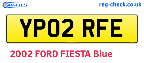 YP02RFE are the vehicle registration plates.