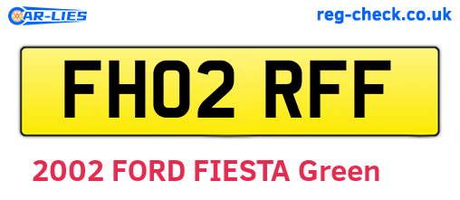 FH02RFF are the vehicle registration plates.