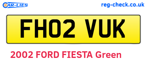 FH02VUK are the vehicle registration plates.