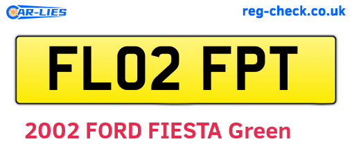 FL02FPT are the vehicle registration plates.