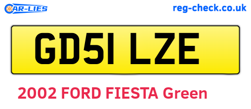 GD51LZE are the vehicle registration plates.