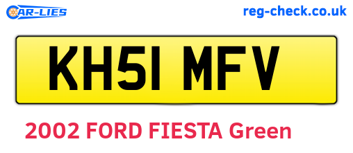KH51MFV are the vehicle registration plates.