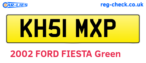 KH51MXP are the vehicle registration plates.