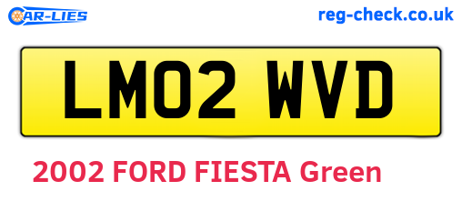 LM02WVD are the vehicle registration plates.