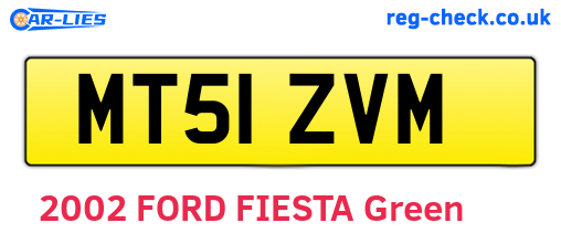 MT51ZVM are the vehicle registration plates.