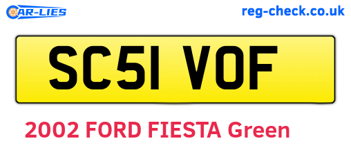 SC51VOF are the vehicle registration plates.