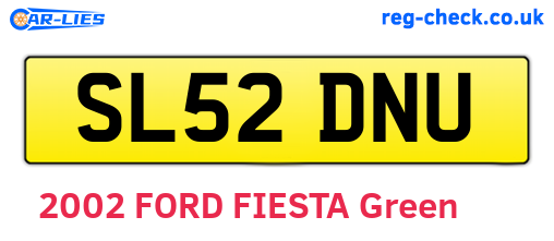 SL52DNU are the vehicle registration plates.