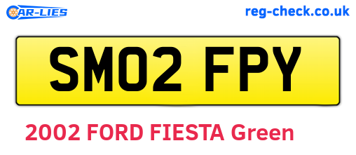 SM02FPY are the vehicle registration plates.