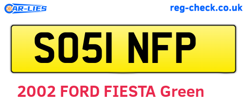 SO51NFP are the vehicle registration plates.