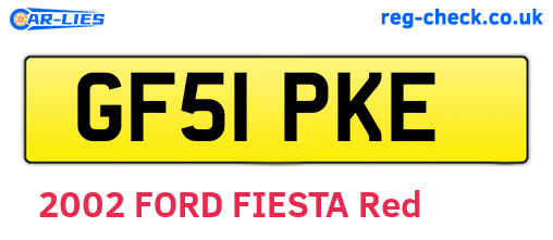 GF51PKE are the vehicle registration plates.