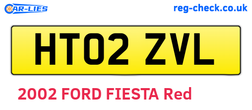 HT02ZVL are the vehicle registration plates.
