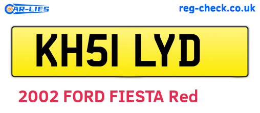 KH51LYD are the vehicle registration plates.