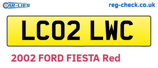 LC02LWC are the vehicle registration plates.