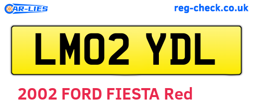 LM02YDL are the vehicle registration plates.