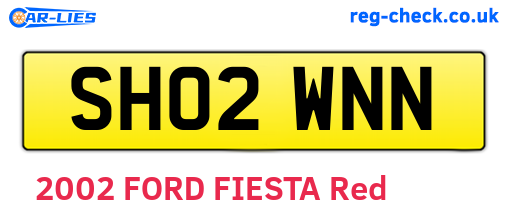 SH02WNN are the vehicle registration plates.