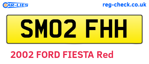 SM02FHH are the vehicle registration plates.