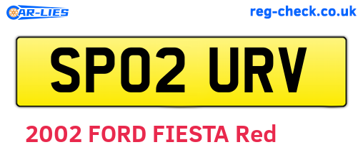 SP02URV are the vehicle registration plates.